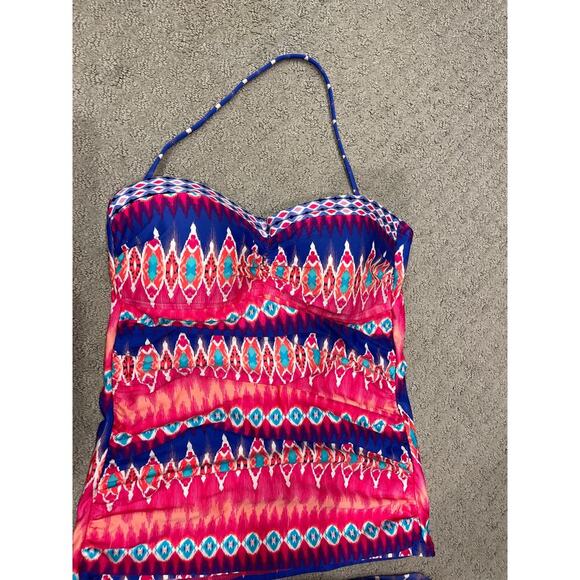 La Blanca Sandbar Bandeau Tankini in Pinkberry, 6 - Picture 3 of 7